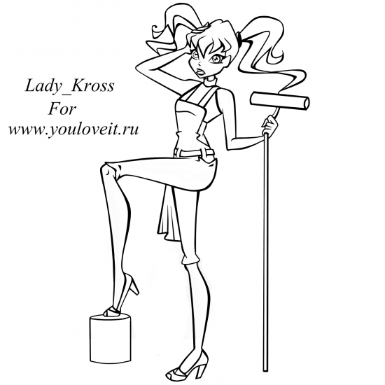 раскраска винкс стелла