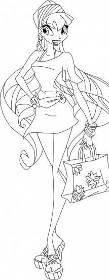 Стелла раскраска