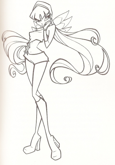 Раскраска Стелла из Винкс