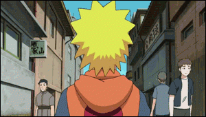 Анимации по Наруто: Наруто гуляет по Канохе