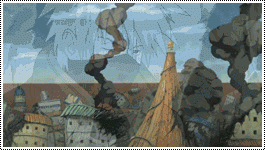 Анимации по Наруто: разрушение Конохи