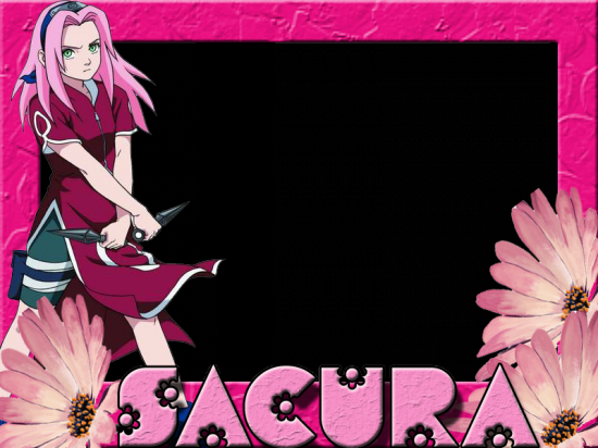 Рамка для фотографий по Наруто с Сакурой