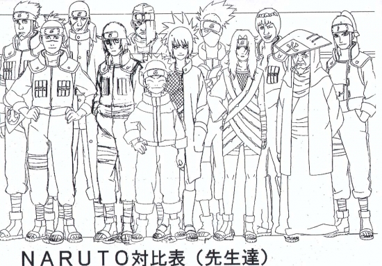 Нарутовцы по росту