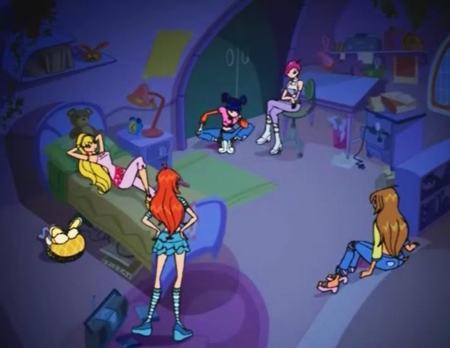 Винкс в комнате Блум и Флоры