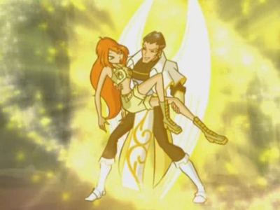 Авалон несет Блум на руках