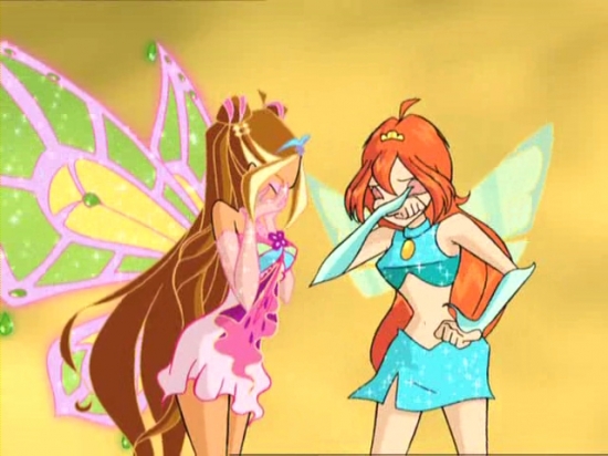 Флора и Блум плачут