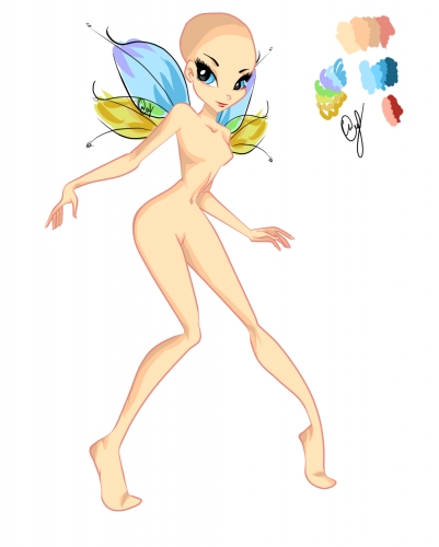 маникен с крыльями