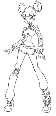 Раскраска фея Муза