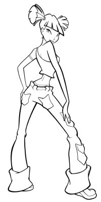 Раскраска волшебница Муза