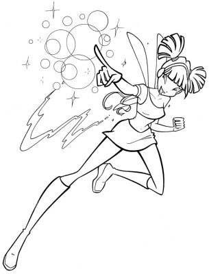 Раскраска Muza