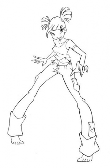 Раскраска Муза