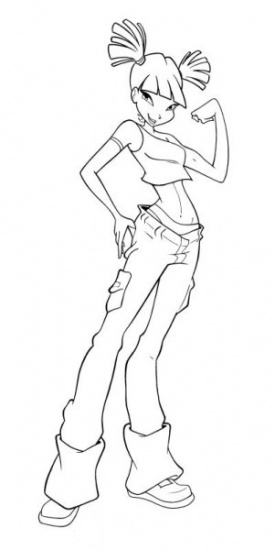 Раскраска Муза Винкс