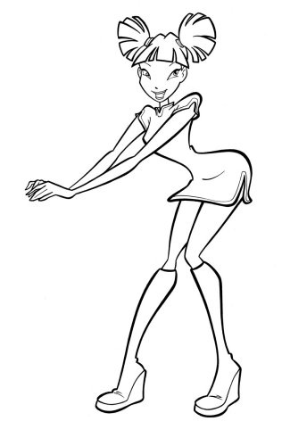 Раскраска Musa Winx Club