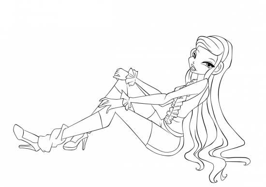 Раскраска с Музой