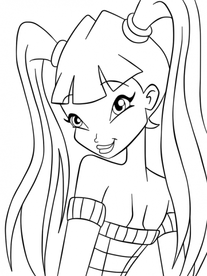 Раскраска Муза