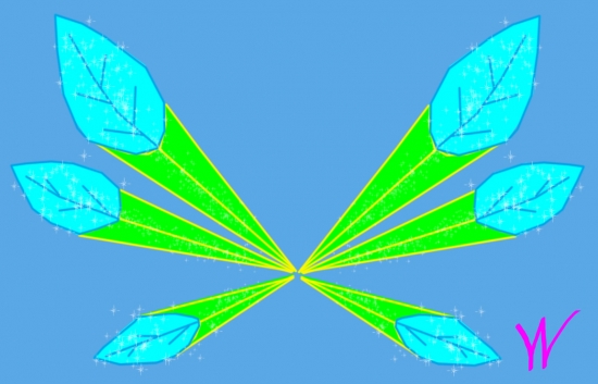 Крылья Джули в обычном превращении