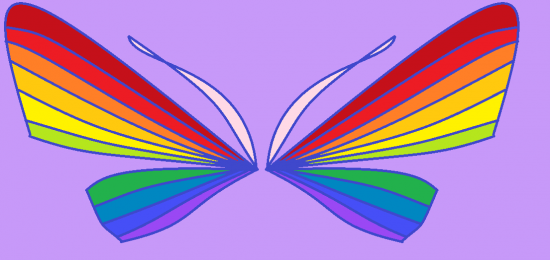 Фанарт крыльев в стиле Винкс