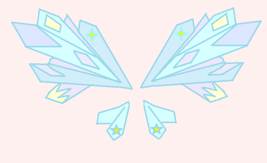 Фанарт крыльев в стиле Винкс