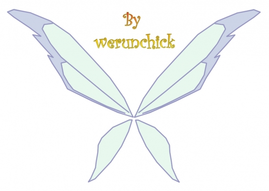 Крылья Лейлы в обычном превращении