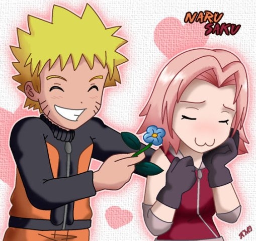 Чиби Наруто и Сакура