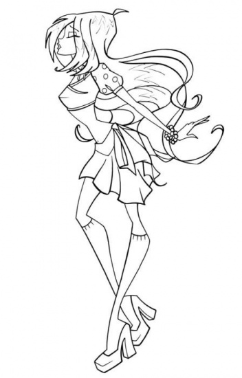 Раскраска Флора