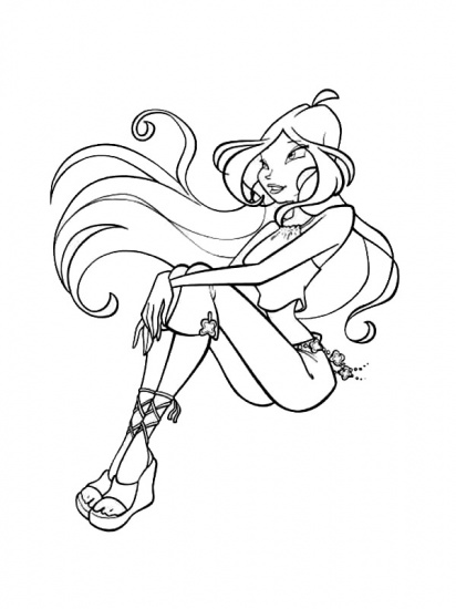 Раскраски Flora