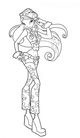 Флора раскраска