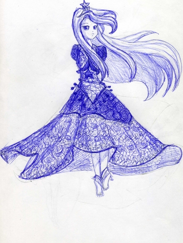 Хейли в типа бальном платье