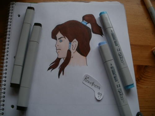 Copic markers: Корра