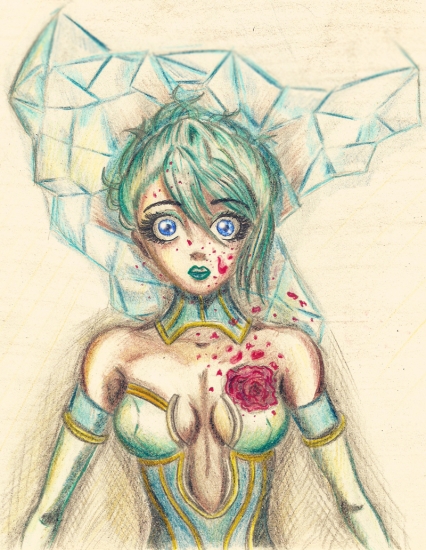 Blue-Red-Rose By NiNya