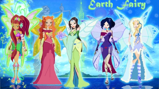 Феи земли: Диана, Севилла, Моргана, Небула,Аврора от Dashyl4i4ik