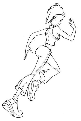 Раскраска Винкс Текна