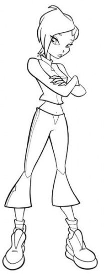 Раскраска Текна Винкс