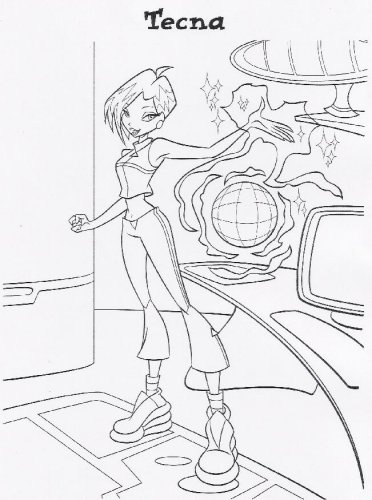Раскраска Winx Club Tecna