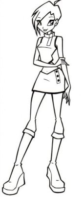 Раскраска Tecna Winx Club