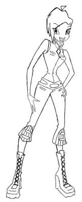 Раскраска Винкс Клуб Техна