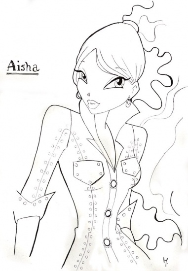 Раскраска Аиша