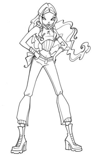 Раскраска Лейла