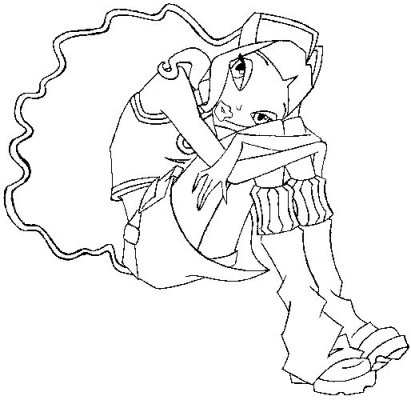 Раскраска Layla Winx