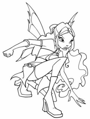 Раскраска Layla Winx Club