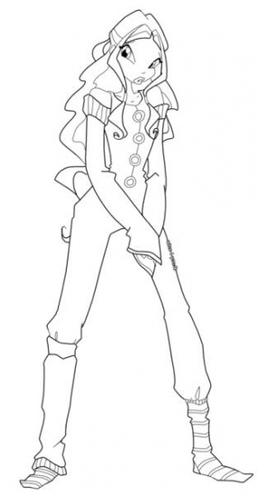 Раскраска Лейла