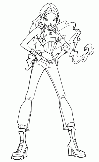 Раскраска Aisha Winx