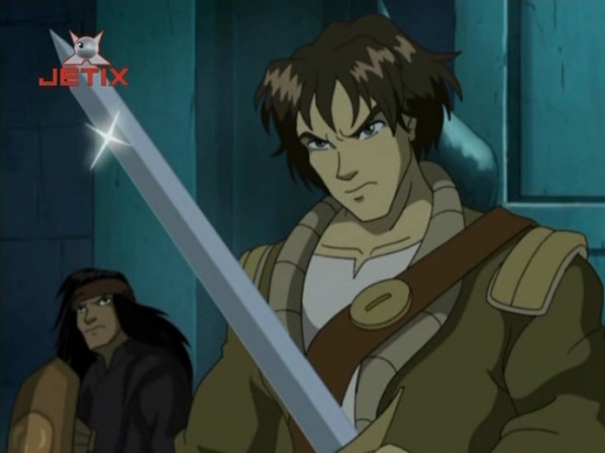 Калеб с мечом кадр из 26 серии 1 сезона чародеек