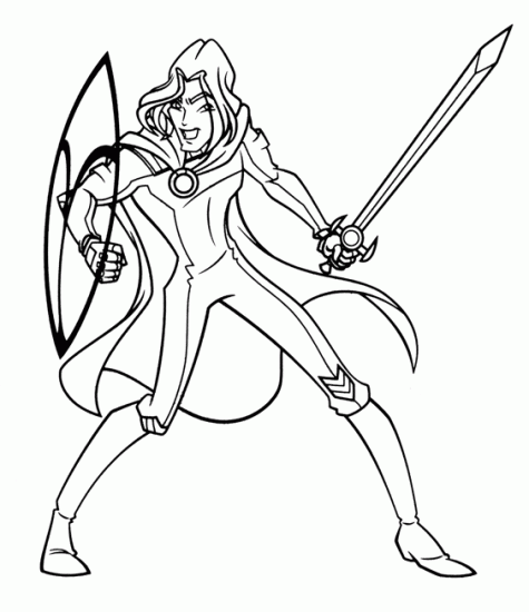 Раскраска Скай