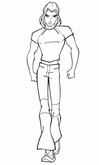 Раскраска принц Скай