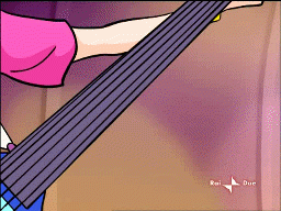 Анимация Муза играет