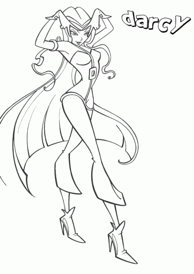 Раскраска Дарси