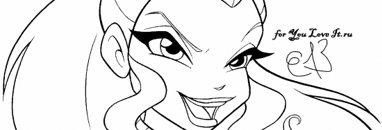 Раскраска Айси из Трикс, автор Эммик 13