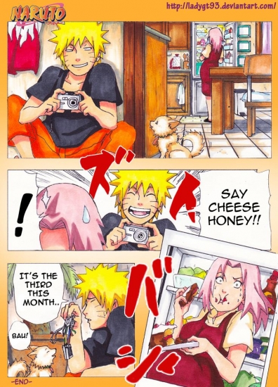 Наруто и неудачное фото Сакуры