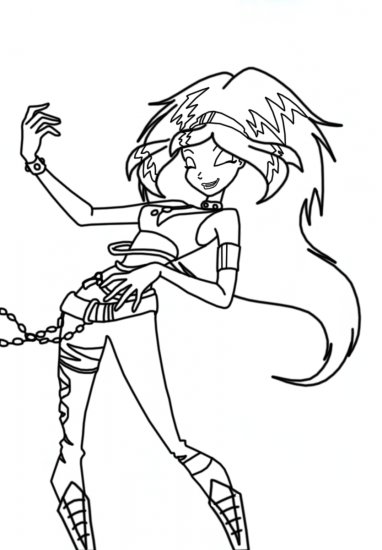 Раскраски Винкс (Winx) 20